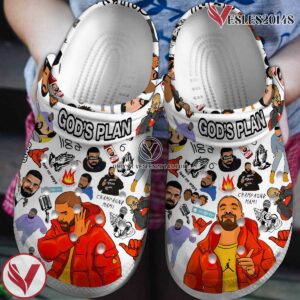 God’s Plan Drake Singer Music Crocs Crocband Clogs Shoes, Unique Gifts For Fans - Vesles2014S