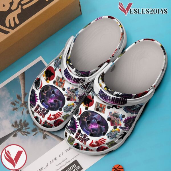 Godzilla And Kong Movie Crocs Crocband Clogs Shoes Comfortable For Men Women and Kids - Vesles2014S 2