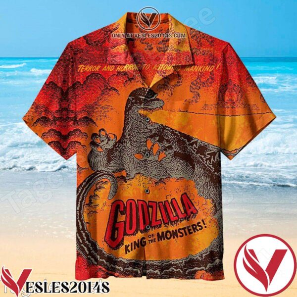 Godzilla (King Of Monsters) Hawaiian Shirt, Unique Gifts For Friends - Vesles2014S 1