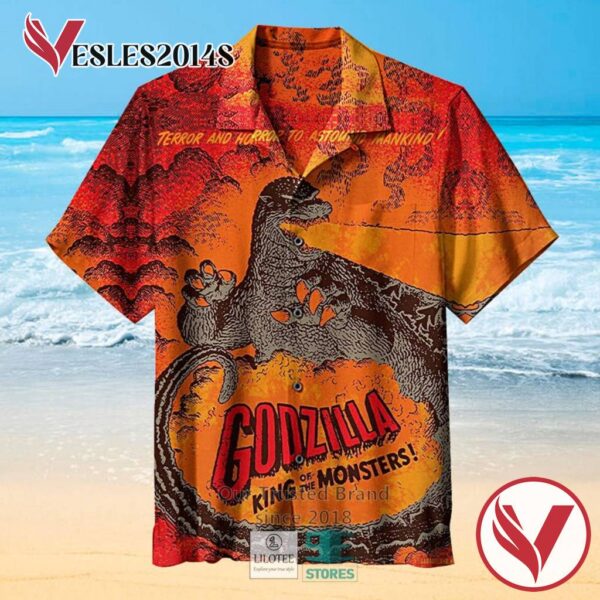 Godzilla King of Monsters Casual Hawaiian Shirt, Best Gifts For Summer Vesles2014S 1