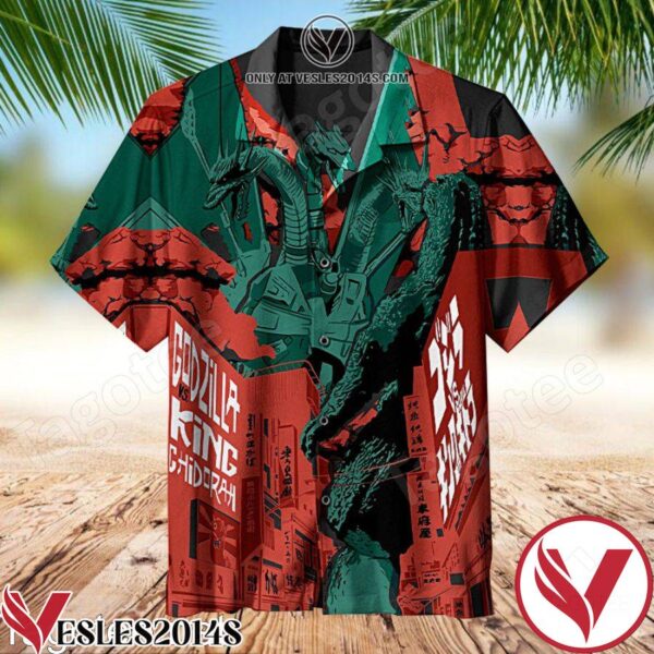 Godzilla Vs King Ghidorah Hawaiian Shirt, Unique Gifts For Friends - Vesles2014S 1
