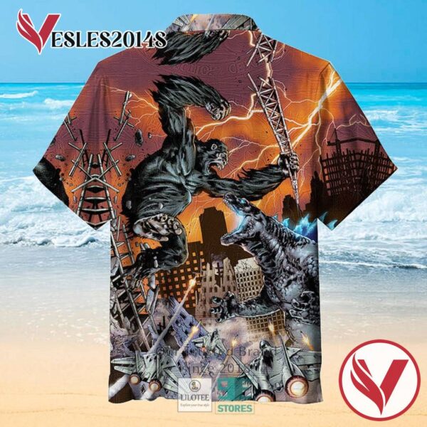 Godzilla vs King Kong Casual Hawaiian Shirt, Best Gifts For Summer Vesles2014S 2
