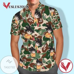 Goku Anime Manga Dragon Ball For men And Women Graphic Print Short Sleeve Hawaiian Casual Shirt Vesles2014S