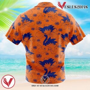 Goku Dragon Ball Z Hawaiian Button Up Shirt, Perfect Gifts For Anime Lovers - Vesles2014S 1