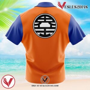 Goku Kame Kai Dragon Ball Z Hawaiian Button Up Shirt, Perfect Gifts For Anime Lovers - Vesles2014S 1