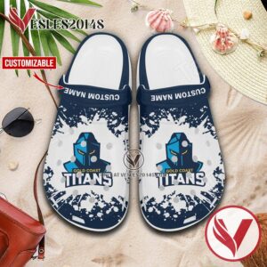 Gold Coast Titans Custom Crocs Shoes For Men And Women, Unique Clogs Shoes For Fans - Vesles2014S 1
