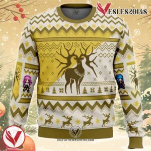 Golden Deer Fire Emblem Ugly Christmas Sweater, Unique Christmas Gift For Fans - Vesles2014S