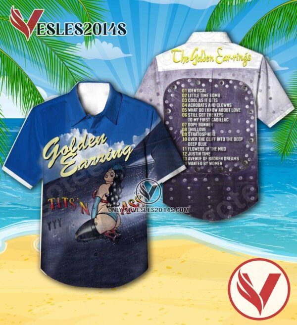 Golden Earring Tits ‘n Ass Album Cover Hawaiian Shirt, Unique Gifts For Music Lovers - Vesles2014S