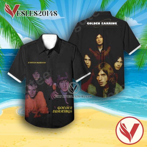 Golden Earring Winter Harvest Album Cover Hawaiian Shirt, Unique Gifts For Music Lovers - Vesles2014S