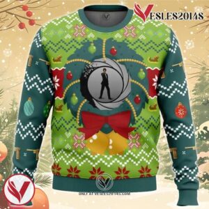 Golden Eye v2 Ugly Christmas Sweater, Unique Christmas Gift For Fans - Vesles2014S