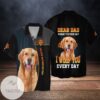 Golden Retriever Dad Dear Dad Forget Father Day I Woof You Every Day For Men And Women Graphic Print Short Sleeve Hawaiian Casual Shirt Vesles2014S