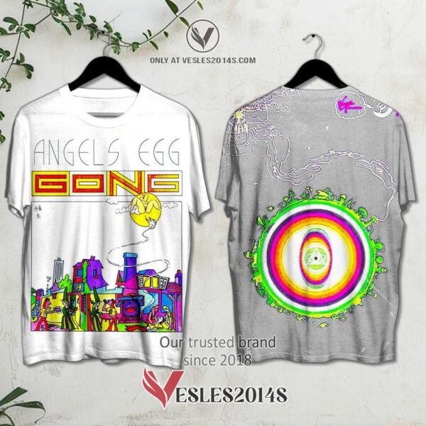 Gong-Angel's Egg Album White-Grey 3D Shirt, Unique Gifts For Music Lovers - Vesles2014S