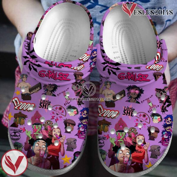 Gorillaz Band Music Crocs Crocband Clogs Shoes, Unique Gifts For Fans - Vesles2014S