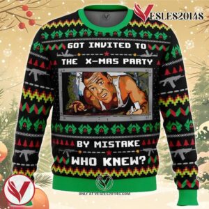 Got Invited to a Christmas Party Die Hard Ugly Christmas Sweater, Unique Christmas Gift For Fans - Vesles2014S