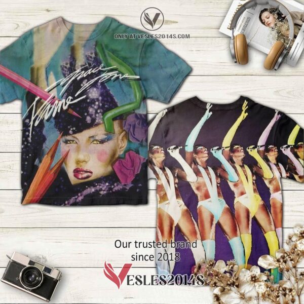 Grace Jones-Fame Album 3D Shirt, Unique Gifts For Music Lovers - Vesles2014S