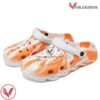 Graffiti Print Orange Crocs Crocband Clogs Shoes For Men Women, Unique Gift From  Vesles2014S
