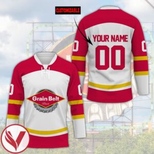 Grain Belt Personalized Hockey Jersey, Trending Gifts For Fans - Vesles2014s