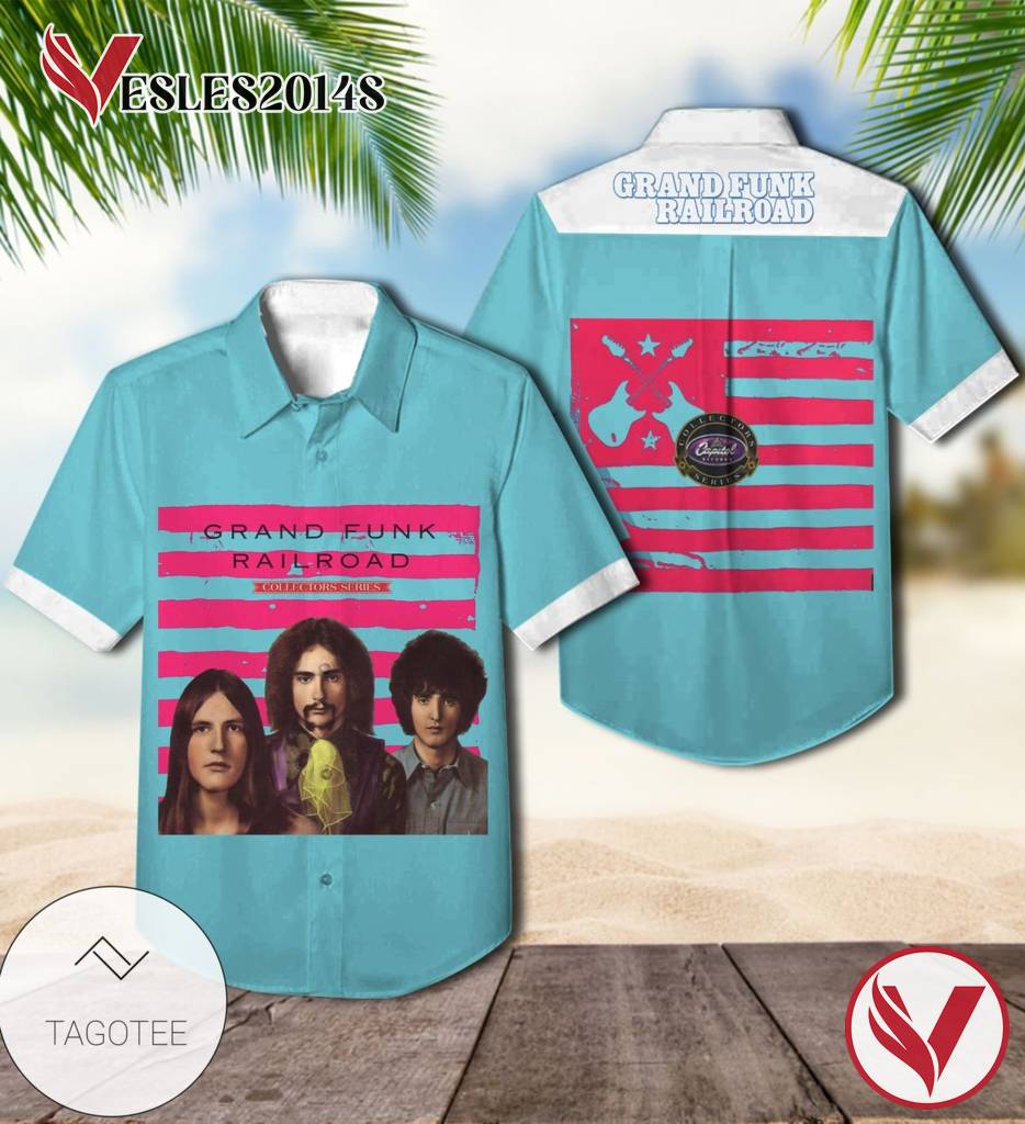 Grand Funk Railroad Capitol Collectors Series Compilation Album Cover Hawaiian Shirt, Best Gift For Music Lovers Vesles2014S
