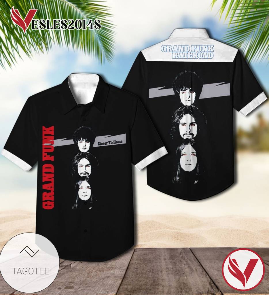 Grand Funk Railroad Closer To Home Album Cover Hawaiian Shirt, Best Gift For Music Lovers Vesles2014S