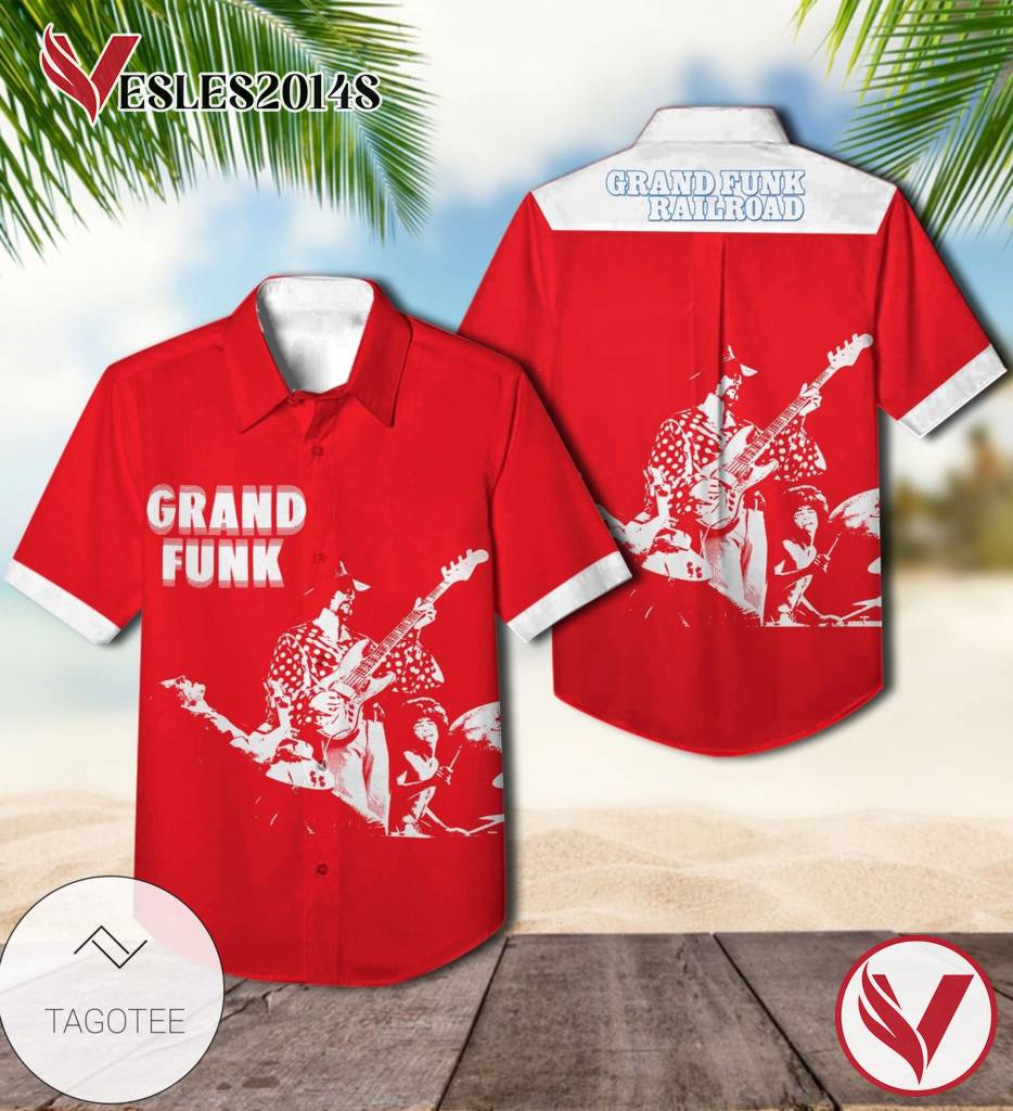 Grand Funk Railroad Grand Funk Album Cover Hawaiian Shirt, Best Gift For Music Lovers Vesles2014S