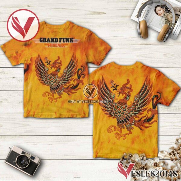 Grand Funk Railroad Phoenix Album Cover Shirt, Unique Gifts For Music Lovers - Vesles2014S