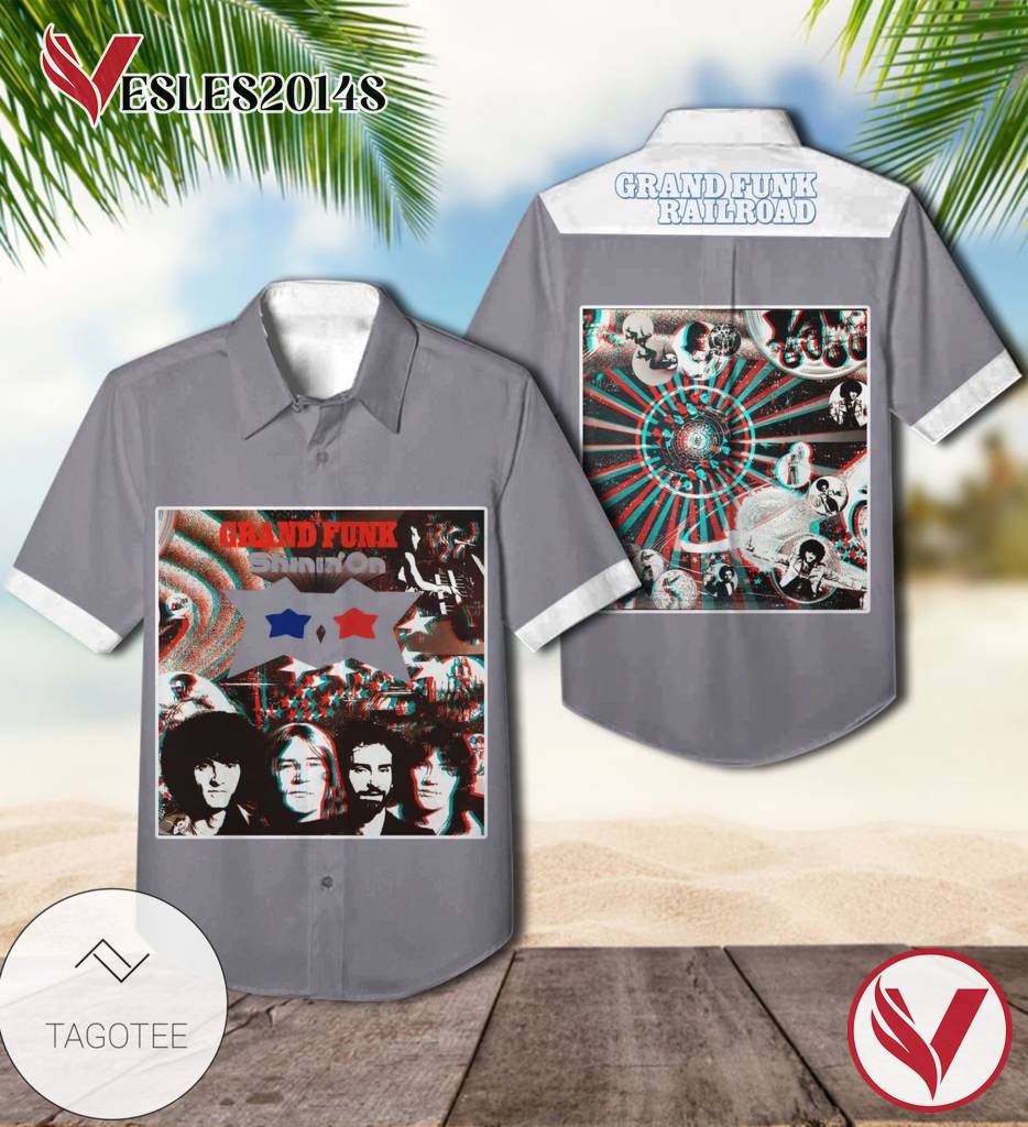 Grand Funk Railroad Shinin' On Album Cover Hawaiian Shirt, Best Gift For Music Lovers Vesles2014S