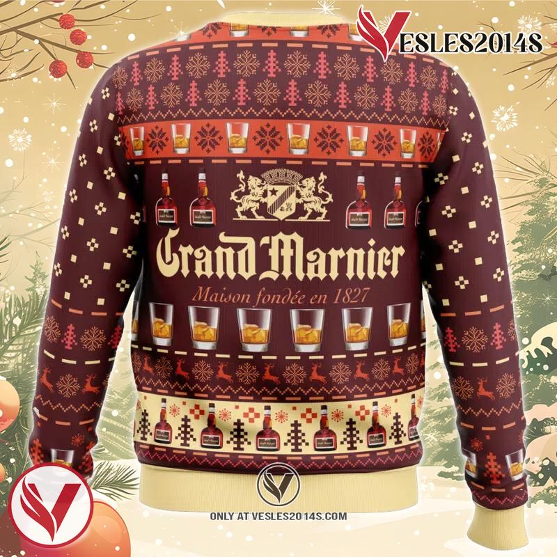 Grand Marnier Ugly Christmas Sweater, Unique Christmas Gift For Fans - Vesles2014S 1