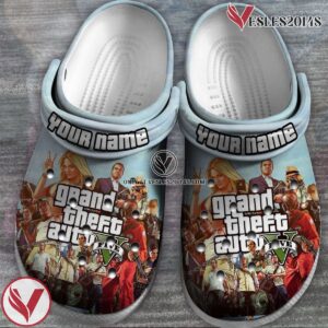 Grand Thef Auto 5 Game Crocs Crocband Clogs Shoes Comfortable For Men Women and Kids Style 2, Unique Gift From  Vesles2014S 2