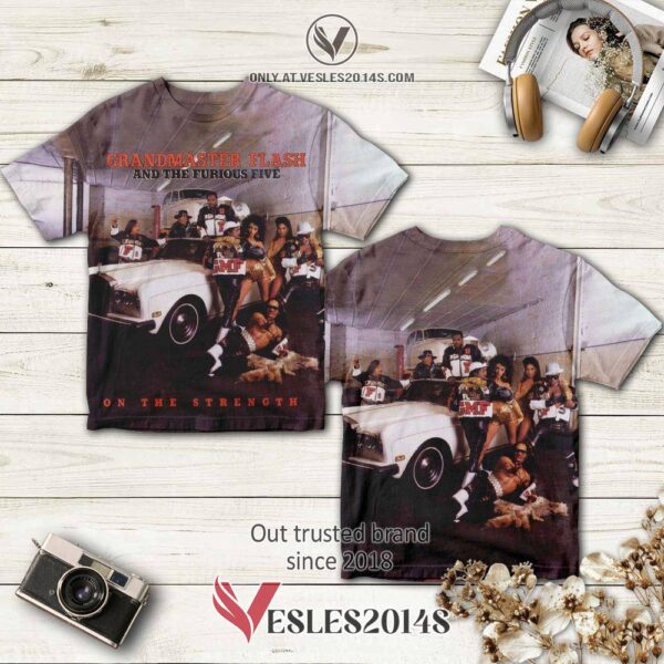 Grandmaster Flash and the Furious On the Strength Album 3D Shirt, Perfect Gifts For Music Lovers - Vesles2014S