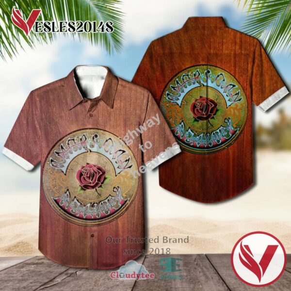 Grateful Dead American Beauty Casual Hawaiian Shirt, Best Gifts For Summer Vesles2014S 1