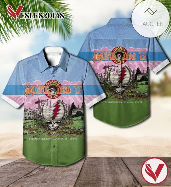 Grateful Dead Dave's Picks Volume 12 Album Cover Hawaiian Shirt, Best Gift For Music Lovers Vesles2014S