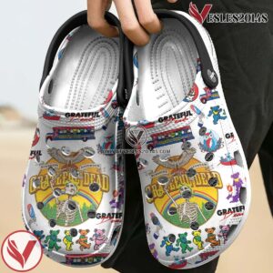 Grateful Dead Music Crocs Crocband Clogs Shoes, Unique Gifts For Fans Style 1 - Vesles2014S 3