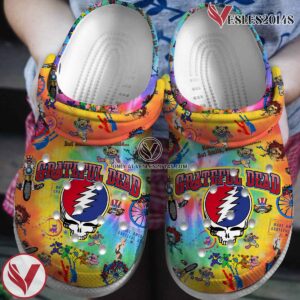 Grateful Dead Music Crocs Crocband Clogs Shoes, Unique Gifts For Fans Style 10 - Vesles2014S