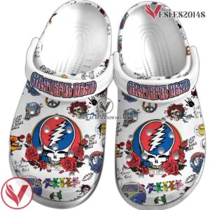 Grateful Dead Music Crocs Crocband Clogs Shoes, Unique Gifts For Fans Style 14 - Vesles2014S 2