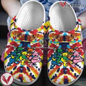 Grateful Dead Music Crocs Crocband Clogs Shoes, Unique Gifts For Fans Style 16 - Vesles2014S