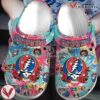 Grateful Dead Music Crocs Crocband Clogs Shoes, Unique Gifts For Fans Style 17 - Vesles2014S