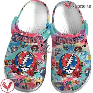 Grateful Dead Music Crocs Crocband Clogs Shoes, Unique Gifts For Fans Style 17 - Vesles2014S 2