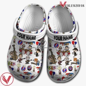 Grateful Dead Music Crocs Crocband Clogs Shoes, Unique Gifts For Fans Style 18 - Vesles2014S 2