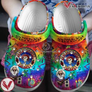 Grateful Dead Music Crocs Crocband Clogs Shoes, Unique Gifts For Fans Style 2 - Vesles2014S