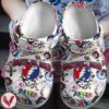 Grateful Dead Music Crocs Crocband Clogs Shoes, Unique Gifts For Fans Style 23 - Vesles2014S