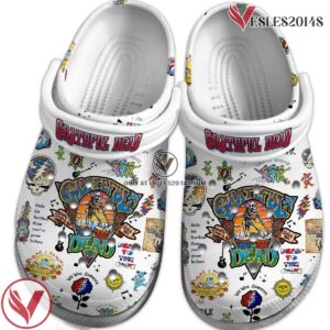 Grateful Dead Music Crocs Crocband Clogs Shoes, Unique Gifts For Fans Style 27 - Vesles2014S 4
