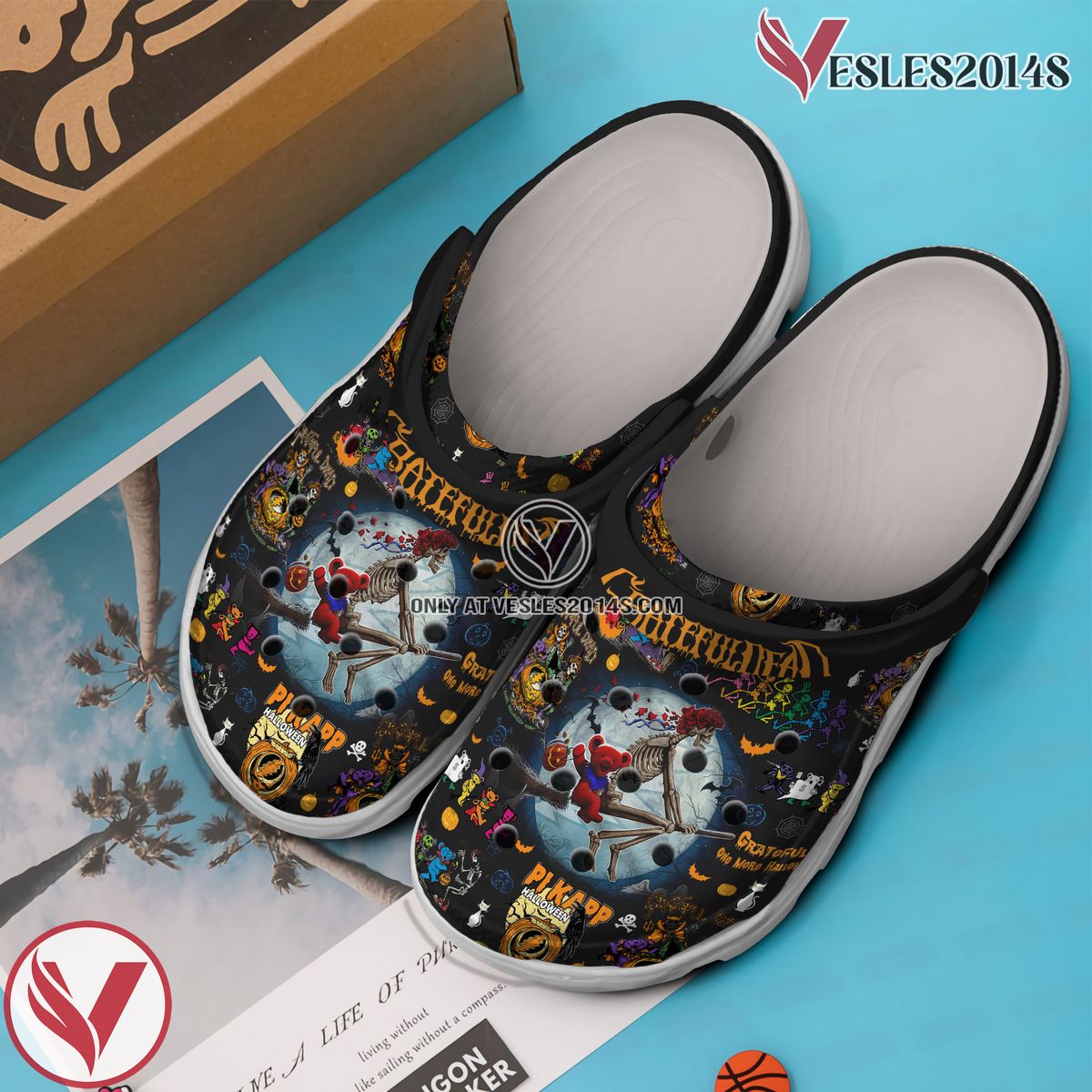 Grateful Dead Music Crocs Crocband Clogs Shoes, Unique Gifts For Fans Style 32 - Vesles2014S 2
