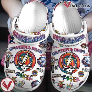 Grateful Dead Music Crocs Crocband Clogs Shoes, Unique Gifts For Fans Style 35 - Vesles2014S