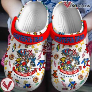 Grateful Dead Music Crocs Crocband Clogs Shoes, Unique Gifts For Fans Style 39 - Vesles2014S