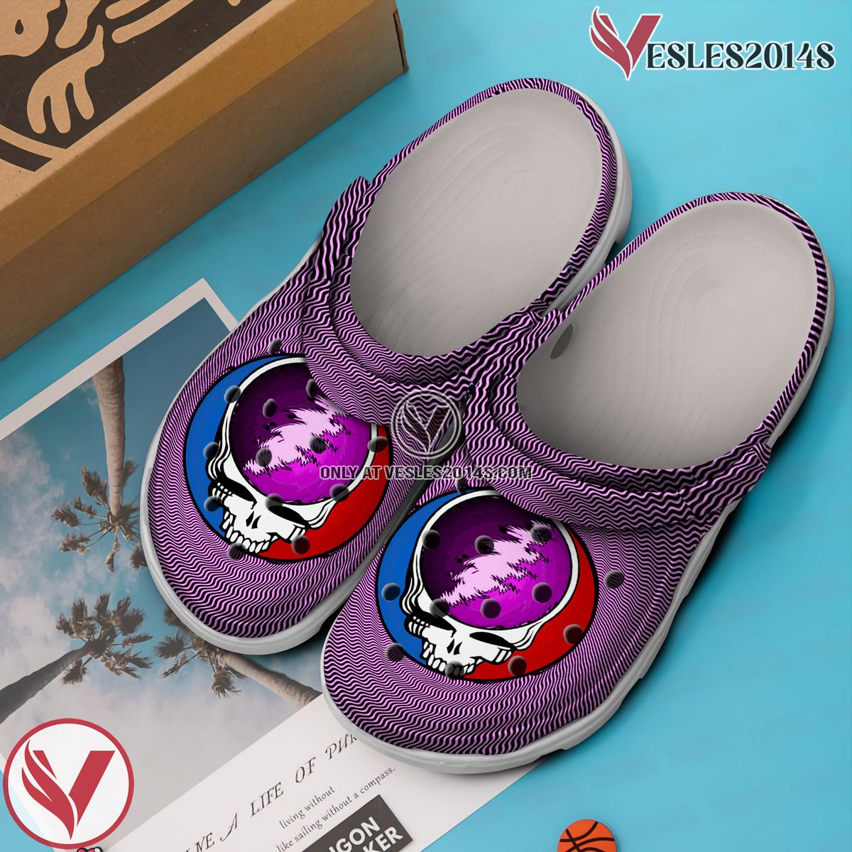 Grateful Dead Music Crocs Crocband Clogs Shoes, Unique Gifts For Fans Style 4 - Vesles2014S 2