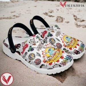 Grateful Dead Music Crocs Crocband Clogs Shoes, Unique Gifts For Fans Style 40 - Vesles2014S 2