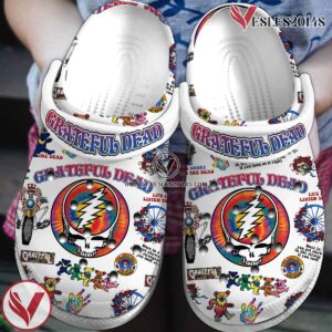 Grateful Dead Music Crocs Crocband Clogs Shoes, Unique Gifts For Fans Style 47 - Vesles2014S