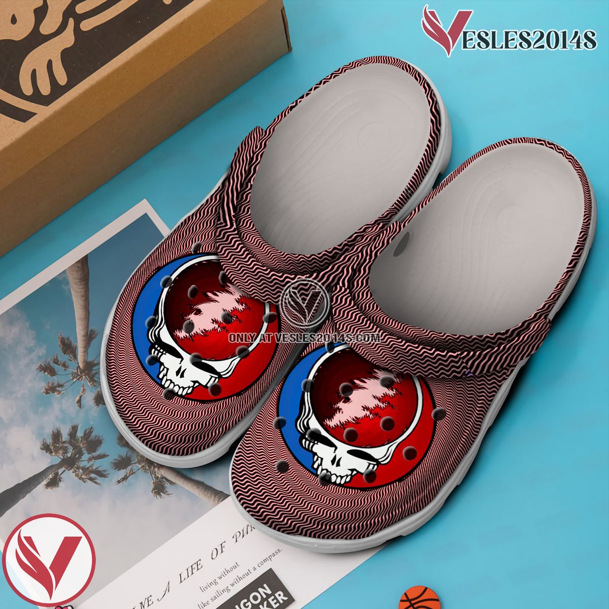 Grateful Dead Music Crocs Crocband Clogs Shoes, Unique Gifts For Fans Style 49 - Vesles2014S 2