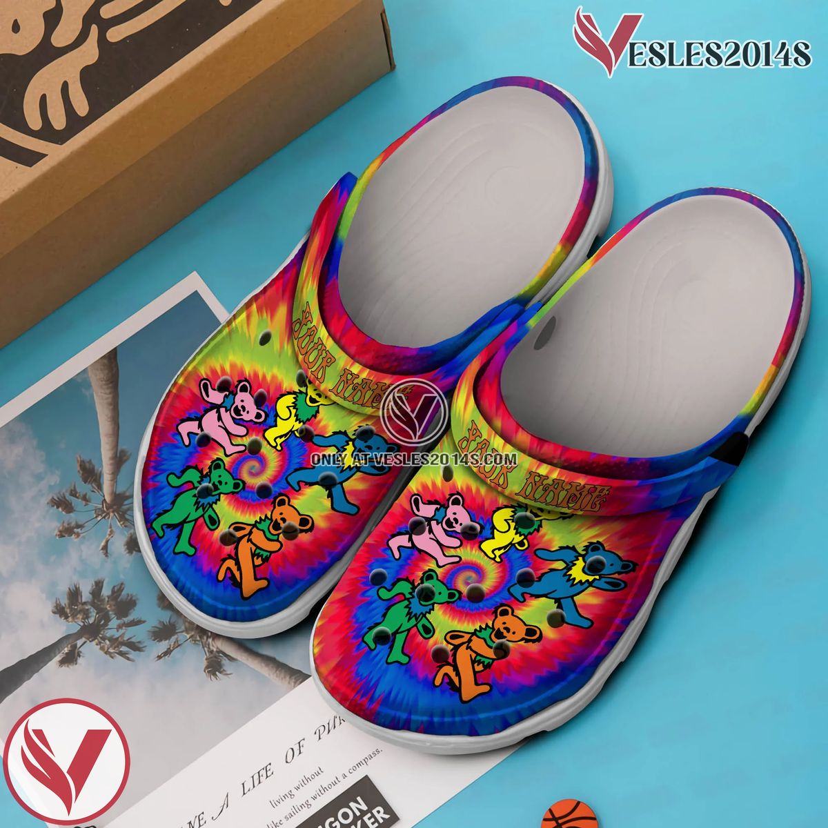 Grateful Dead Music Crocs Crocband Clogs Shoes, Unique Gifts For Fans Style 5 - Vesles2014S 2