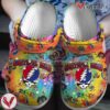 Grateful Dead Music Crocs Crocband Clogs Shoes, Unique Gifts For Fans Style 54 - Vesles2014S